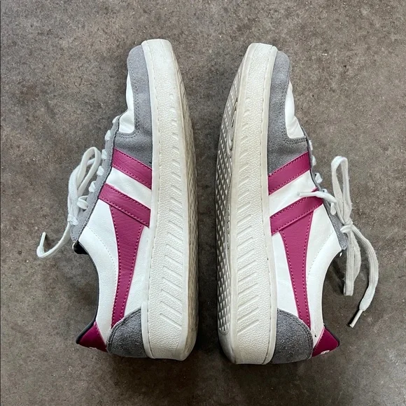 Gola grand slam pure leather Sneakers white ash hot fuchsia - Picture 10 of 12